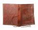 Embossed Celtic  Leather Hardbound Journal Swing Clasps Handmade Paper Beautiful Leather Brown Journal Book